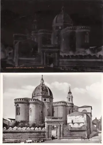 # LORETO: AUS DEN NÜSSEN & ARMETTI - DIE BASILIKA VON MARINETOR - PLATTE UND KARTON.