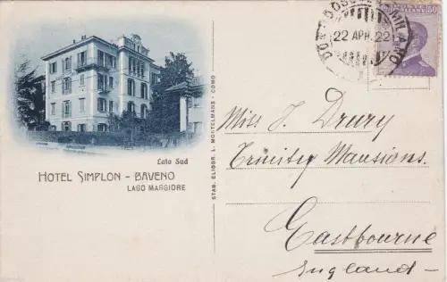 # BAVENO: HOTEL SIMPLON