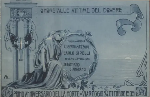 VIAREGGIO 24. OKTOBER 1909 - DER JAHRESTAG MARINEUNFALL