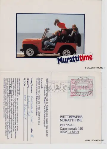 # WERBUNG: ZIGARETTEN 'MURATTI TIME' aus Basel 1982