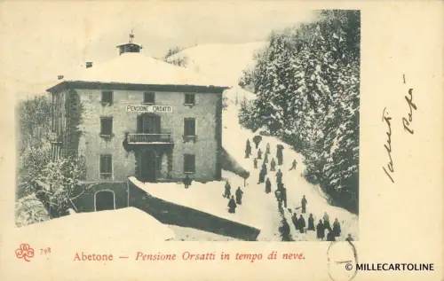 ABETONE - Pension Bären bei Schneewetter