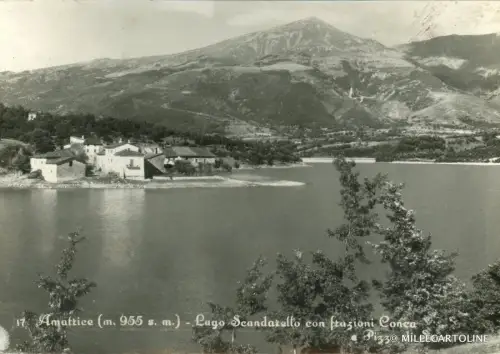 AMATRICE - Lago Scandarello mit den Ortsteilen Conca und Pizzo di Svevo 1963