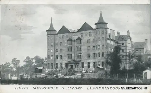 WALES - Llandrindod Wells - Hotel Metropole & Hydro 1918
