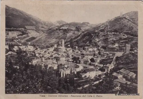 # VISSO: PANORAMA DAL COLLE S. PIETRO 1955