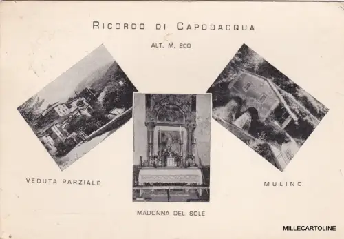 # CAPODACQUA - ERINNERUNG AN - TEILANSICHT - SONNENMADONNA - MÜHLE 1962