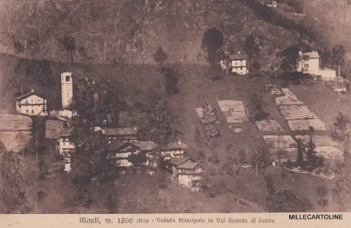 # MONTI: HAUPTANSICHT IM VAL GRANDE DI LANZO 1933