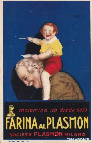 KÜNSTLER SIGNIERT MAUZAN - FARINA AL PLASMON