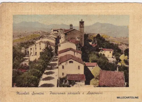 # MAIOLATI SPONTINI: TEILPANORAMA UND APENNIN 1955