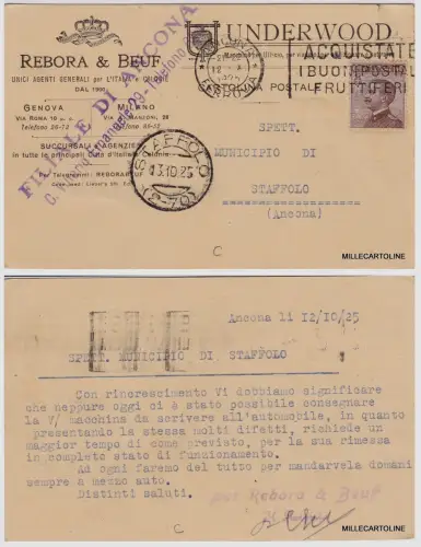 # ANCONA: Filiale von REBORA & BEUF - BÜROMASCHINEN - REISE UNDERWOOD