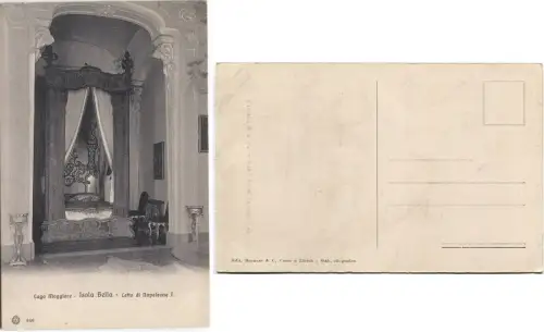 LAGO MAJOR, ISOLA BELLA, BED DI NAPOLEONE I, ED. BRUNNER m