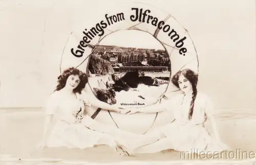 * ILFRACOMBE - Wilders mouth Beach, Women 1909