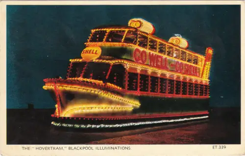 * BLACKPOOL - Shell Ship - The Howertram, Blackpool Illuminations