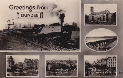 * SCHOTTLAND - DUNDEE - Ansichten und Zug 1961
