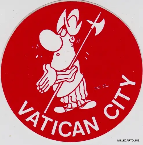 # ROM - VATIKAN: AUFKLEBER VATICAN CITY dis. Schweizer Garde Vighi