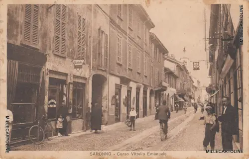 * SARONNO - Corso Vittorio Emanuele 1925