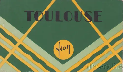 * FRANKREICH TOULOUSE - NOTIZBUCH mit 18 abnehmbaren Ansichten