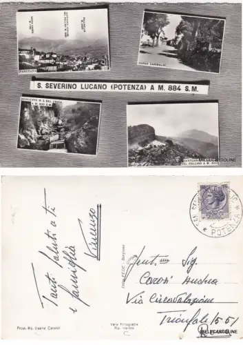 # S. SEVERINO LUCANO - 4 ANSICHTEN 1960