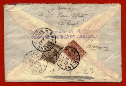 Postgeschichte Königreich - ARM 1923 für PREDAPPIO VON EINEM SOLDATEN m