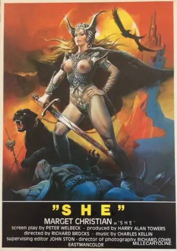 * KINO - Erotikfilm 'SHE' Marget Christian Richard Brocks Harry Alan Towers