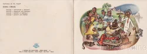* BRASILIEN - Bahia - Karikatur von Chr.Popoff 1954