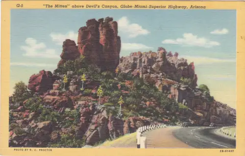 * ARIZONA - The Mitten above Devil's Canyon
