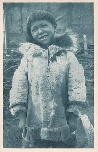 * ALASKA - Polarkreis - Lachende Jeans Chorkind Eskimo