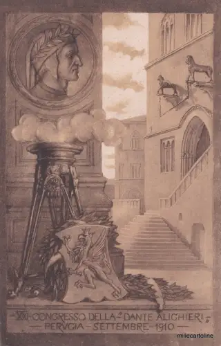 PERUGIA 1910 - XXI CONGRESS DELLA DANTE ALIGHIERI