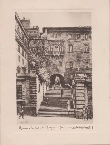 COEN & C. Geschäft in Rom via del Tritone - Werbefalz 1952