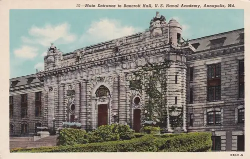 MARYLAND - Annapolis - Haupteingang zur Bancroft Hall - U.S.Naval Academy 1952