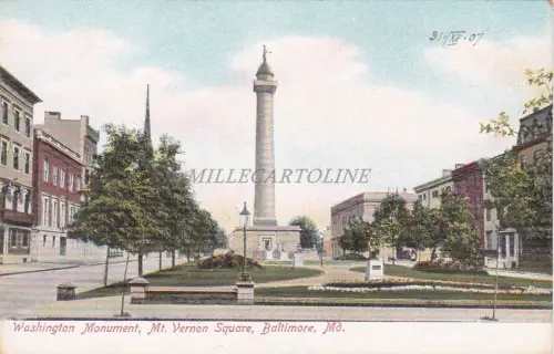 MARYLAND - Baltimore - Washington Monument - Mt.Vernon Square