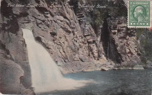NORTH CAROLINA - Pool below Lower Falls, Linville River, Clinchfield Route 1915