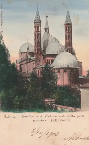 PADUA - Basilika St. Antonius von hinten gesehen 1903
