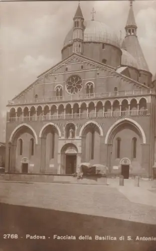 PADUA - Fassade der Basilika St. Antonius - Foto Postkarte