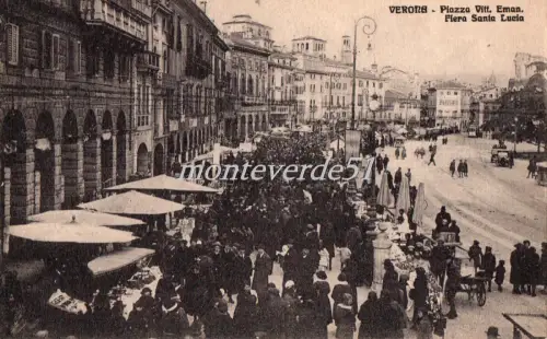 VERONA - Piazza Vitt. Emanuele - Fiera Santa Lucia