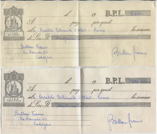 ROM, 2 SCHALTGETRIEBE BEI ALBERTI BANKROTT, ENDE 50er Jahre