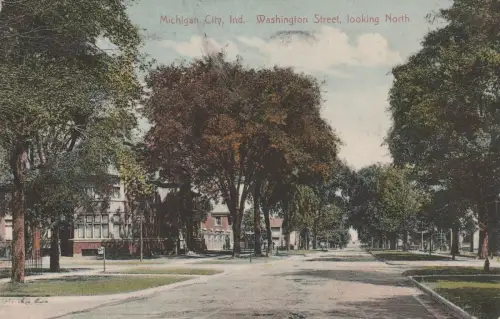 INDIANA - Michigan City - Washington Street, Looking North