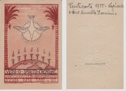 1955 - Pfingstenkarton dis. A. Pettinaroli