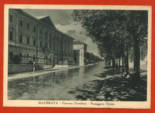 MAZERATA, CASERMA CORRIDONI, PROMENADE TRIESTE m