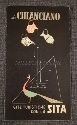 TOUREN SITA - Von Chianciano - Faltbroschüre mit Illustrationen