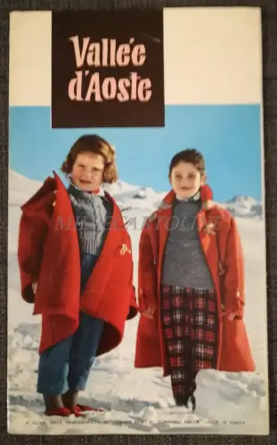 VALLE D'AOSTA - Touristische Faltbroschüre voller Fotos