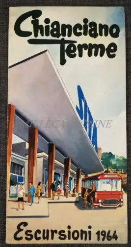 CHIANCIANO THERME - Ausflüge SITA 1964 - Faltbar mit Reiseprogrammen