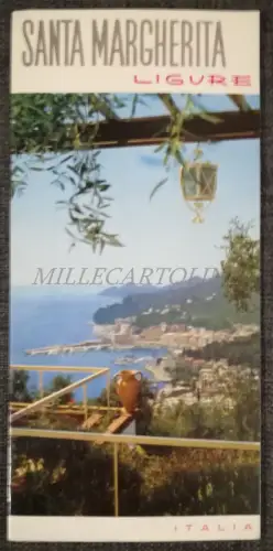 SANTA MARGHERITA LIGURE - Faltbare Touristenbroschüre voller Fotos
