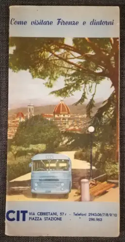 FLORENZ UND UMGEBUNG - CIT-Reisen - Faltbar mit Fotos, Karte und Routen