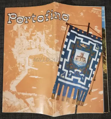 PORTOFINO - Touristen-Faltbroschüre reich an schönen Fotos