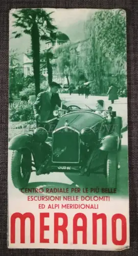 MERAN - Faltbroschüre mit Karte und Foto