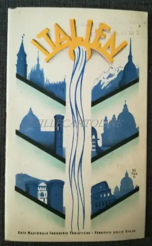 ITALIEN - Tourismusbroschüre ENIT & FS reich an Fotos - Retrosi Cover