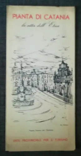 CATANIA - Die Stadt des Ätna - Schöne illustrierte Klapppflanze