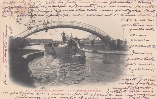 FRANKREICH - Toulouse - Les Canaux - La Passerelle Negreneys 1903