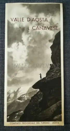 VALLE D'AOSTA E CANAVESE - ENIT Touristenbroschüre reich an Fotos, mit Karte