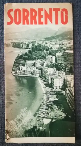 SORRENTO - Touristisches Faltblatt De Agostini reich an Fotos und englischen Texten